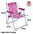 Cadeira Infantil Em Alumínio Para Praia Piscina Camping Rosa - 025310 Belfix - Imagem 4
