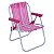 Cadeira Infantil Em Alumínio Para Praia Piscina Camping Rosa - 025310 Belfix - Imagem 1