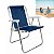 Cadeira Alta Sannet Em Alumínio Para Praia Camping Piscina Azul Marinho - 002238 Mor - Imagem 1