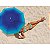 Kit Guarda Sol 2m Alumínio Sombreiro Aruba Azul Marinho Com Base Plástica Branca - Tobee - Imagem 3