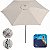 Kit Ombrelone Guarda Sol 2,6m Alumínio Malibu Garden Bege Com Base Plástica Branca - Tobee - Imagem 2