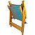 Kit 3 Cadeira De Madeira Dobrável Para Lazer Jardim Praia Piscina Camping Azul Com Cinza - AMZ - Imagem 6