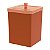 Lixeira Quadrada 6,5 Litros Cesto De Lixo Rose Gold Para Banheiro Pia Cozinha - 530RG Future - Imagem 1