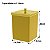 Lixeira Quadrada 6,5 Litros Cesto De Lixo Dourado Para Banheiro Pia Cozinha - 530DD Future - Imagem 4