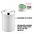Kit Lixeira 8 Litros Basculante Com Suporte Adesivo Para Banheiro Cozinha Branco Cromado - Future - Imagem 2