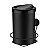 Kit Lixeira 8 Litros Basculante Com Suporte De Ventosa Para Banheiro Cozinha Preto - Future - Imagem 1