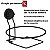 Kit Lixeira 8 Litros Basculante Com Suporte De Ventosa Para Banheiro Cozinha Preto - Future - Imagem 3