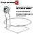 Kit Lixeira 8 Litros Basculante Com Suporte De Ventosa Para Cozinha Banheiro Branco Cromado - Future - Imagem 3