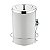 Kit Lixeira 8 Litros Com Suporte De Ventosa Para Banheiro Cozinha Branco Cromado - Future - Imagem 1