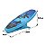Kit 2 Prendedores De Toalha Modelo Prancha Surf Clip Azul Para Cadeira De Praia Varal - AMZ - Imagem 4