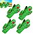 Kit 4 Prendedores De Toalha Modelo Cactus Clip Verde Para Cadeira De Praia Varal - AMZ - Imagem 1