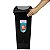 Kit 2 Lixeira 40 Litros Com Tampa Basculante Cesto De Lixo Para Cozinha Banheiro Escritório Preto - Sanremo - Imagem 3