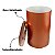 Kit Suporte Porta Papel Higiênico Com Lixeira 8L Tampa Basculante De Banheiro Cozinha Rose Gold - AMZ - Imagem 2
