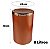Kit Suporte Porta Papel Higiênico Com Lixeira 8L Tampa Basculante De Banheiro Cozinha Rose Gold - AMZ - Imagem 6