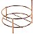 Kit Suporte Porta Papel Higiênico Com Lixeira 8L Tampa Basculante De Cozinha Banheiro Rose Gold - AMZ - Imagem 5
