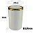 Kit Suporte Porta Papel Higiênico Com Lixeira 8L Tampa Basculante De Cozinha Banheiro Dourado - AMZ - Imagem 7