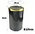 Kit Suporte Porta Papel Higiênico Com Lixeira 8L Tampa Basculante De Cozinha Banheiro Dourado - AMZ - Imagem 6
