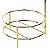 Kit Suporte Porta Papel Higiênico Com Lixeira 8L Tampa Basculante De Banheiro Cozinha Dourado - AMZ - Imagem 5