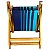 Kit 3 Cadeira De Madeira Dobrável Para Lazer Jardim Praia Piscina Camping Azul/Marinho - AMZ - Imagem 4