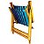 Kit 3 Cadeira De Madeira Dobrável Para Lazer Jardim Praia Piscina Camping Azul/Marinho - AMZ - Imagem 5
