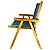 Kit 2 Cadeira De Madeira Dobrável Para Lazer Jardim Praia Piscina Camping Azul/Marinho - AMZ - Imagem 3