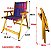 Kit 2 Cadeira De Madeira Dobrável Para Lazer Jardim Praia Piscina Camping Rosa/Marinho - AMZ - Imagem 7