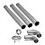 Kit Chaminé Com 3 Canos Curva Chapéu 115mm Em Aço Galvanizado Casa Fogão a Lenha Lareira - N°2 AMZ - Imagem 2