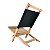 Kit 3 Espreguiçadeira De Madeira Natural Para Piscina Jardim Varanda Área Externa Camping Preto - AMZ - Imagem 2