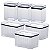 Kit 6 Potes Herméticos Porta Alimentos Mantimentos Frutas De Geladeira Fresh Lumini - Paramount - Imagem 1