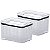 Kit 2 Pote Hermético 1,8l Porta Fruta Vegetal Geladeira Empalhável Fresh Lumini - Paramount - Imagem 1