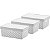Kit 3 Cesto Organizador Pequeno Com Tampa Utensílios Quadratta Branco - Paramount - Imagem 1