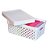 Kit 3 Cesto Organizador Pequeno Com Tampa Utensílios Quadratta Branco - Paramount - Imagem 3