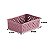 Kit 6 Cesto Organizador Gaveta Rattan 19x13x6,5cm Multiuso Meia Joia Rosa - Paramount - Imagem 2