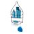 Porta Shampoo e Sabonete de Pendurar Registro Preto Fosco - 2558 Arthi - Imagem 1