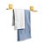 Porta Toalha de Banho 50cm Adesivo Dupla Face 3M Dourado Fosco - 3246 Arthi - Imagem 1