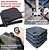 Kit Ombrelone Lateral Suspenso 3m Bora Bora Com Manivela + Base 60L Quadrada - Mor - Imagem 6