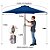 Kit Ombrelone 2,5m Ipanema Azul Com Manivela Articulado + Base Plástica - AMZ - Imagem 4