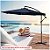 Ombrelone Lateral Suspenso 3m Guarda Sol Piscina Jardim Kauai Azul - AMZ - Imagem 2