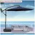 Ombrelone Lateral Suspenso 3m Kauai Azul Com Base Plástica 55L Jardim Piscina - AMZ - Imagem 5