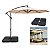 Ombrelone Lateral Suspenso 3m Kauai Bege com Base 60L Quadrada Jardim - AMZ - Imagem 1
