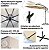 Ombrelone Lateral Suspenso 3m Kauai Bege com Base 60L Quadrada Jardim - AMZ - Imagem 3