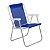 Cadeira de Praia Alta Alumínio Lazy Sannet Azul Marinho - 23518 Belfix - Imagem 1