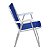 Cadeira de Praia Alta Alumínio Lazy Sannet Azul Marinho - 23518 Belfix - Imagem 2