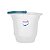 Balde Plástico 15 Litros Transparente Resistente Para Limpeza Casa Lavanderia - 250 Sanremo - Imagem 1