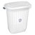 Cesto de Roupa Plástico 46,4 Litros com Tampa Lavanderia Banheiro Branco - 265 Sanremo - Imagem 1