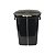 Lixeira Plástica Grande 36 Litros com Tampa Pedal Cesto de Lixo Banheiro Cozinha Preto - SR298/20 Sanremo - Imagem 4