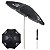 Kit 2 Cadeiras Alta Alumínio + Guarda Sol Bagum 2,4m Preto Mormaii - Belfix - Imagem 2