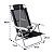 Cadeira Reclinável Sunny 6 Posições Em Alumíno Para Praia Piscina Camping Preta - 063007 Belfix - Imagem 4