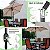 Kit Ombrelone Guarda Sol Ipanema 2,5m Articulado Bege com Base Revestida Madeira Jardim Piscina Praia - AMZ - Imagem 4