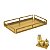 Bandeja Organizadora Retangular Média 15x25cm Decoração Dourado Fosco - 6024DO Future - Imagem 1